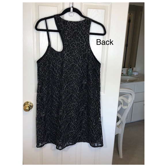 GS Cold Shoulder Cut Out Dress Party Black Lace by Entro Short Prom Dress - Picture 6 of 11